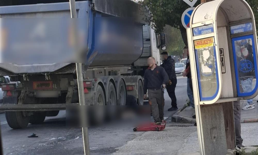 Λαρισα - φορτηγο - τροχαιο