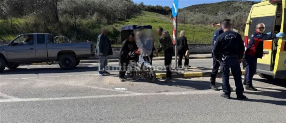 τροχαιο -λαμια - δικυκλιστης