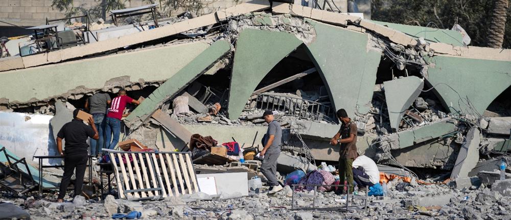 Γάζα - πόλεμος - βομβαρδισμός σχολείου