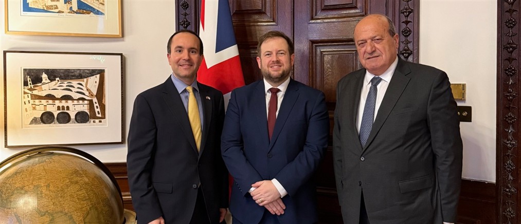 Βρετανία - Κύπρος: Συνάντηση Εθνικής Κυπριακής Ομοσπονδίας με τον βρετανό υφυπουργό Εξωτερικών Στίβεν Ντάουτι