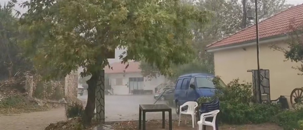 Ισχυρές καταιγίδες έπληξαν τις Σέρρες