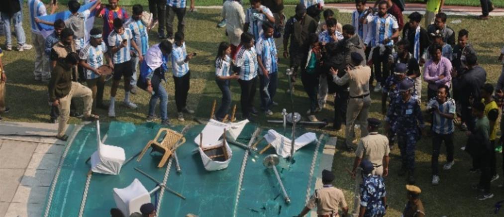 "Χάος" στην περιοδεία του Μέσι στην Ινδία (βίντεο)