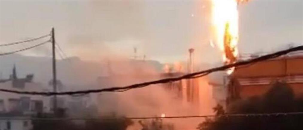 Φωτιά - Θάσος: Δύο μέτωπα πυρκαγιάς από κεραυνούς