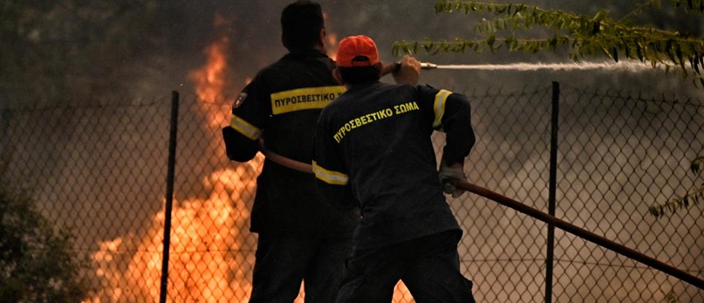 Φωτιές σε Καβάλα και Τρίπολη: Εναέρια μέσα στην μάχη με τις φλόγες