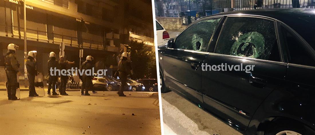 Θεσσαλονίκη: επίθεση με μολότοφ σε διμοιρία των ΜΑΤ (εικόνες)