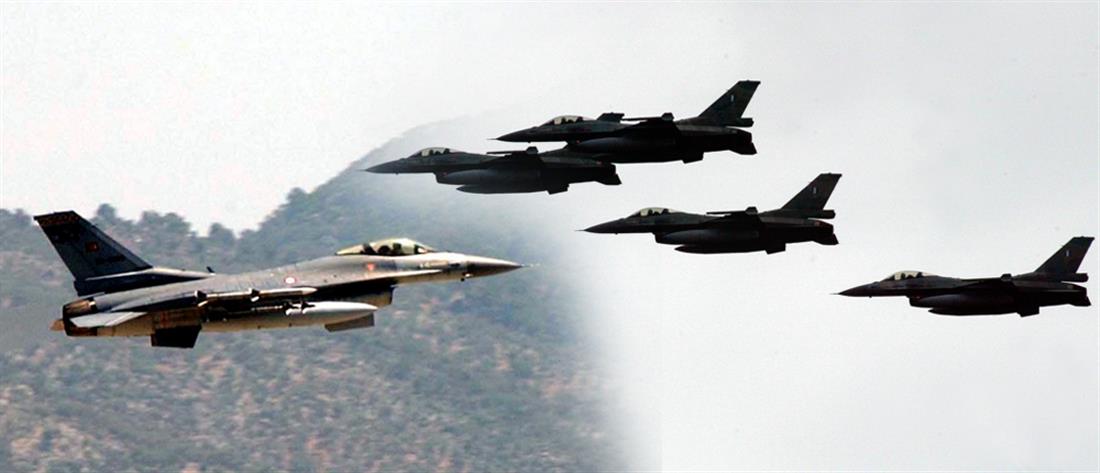 Ελληνοτουρκικά: Νέες υπερπτήσεις από F-16