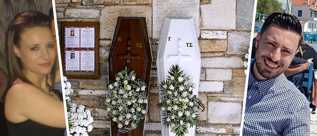 Μακρινίτσα: Σπαραγμός στην κηδεία των δύο αδερφών (βίντεο)