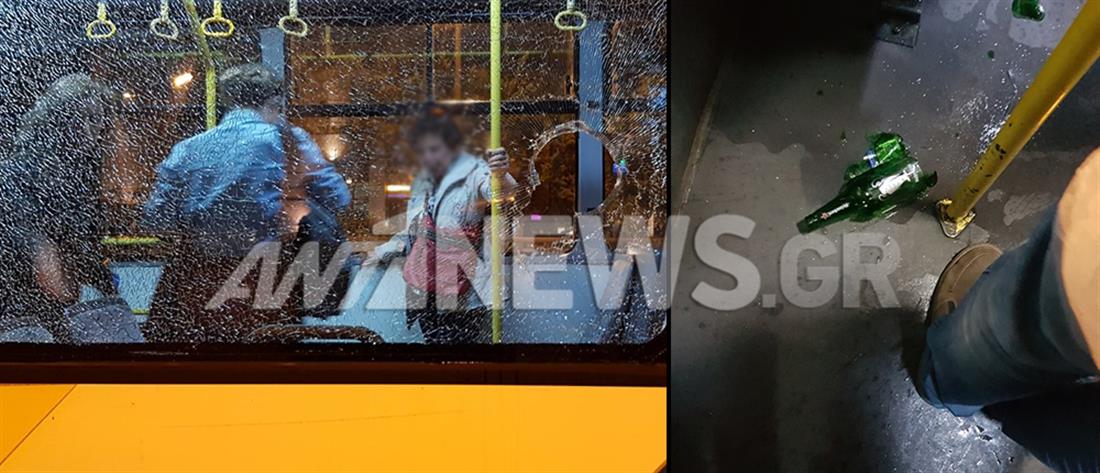 Τραυματίες από επίθεση με μπουκάλι σε λεωφορείο του ΟΑΣΑ (εικόνες)