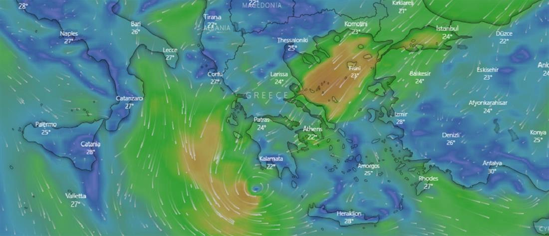 “Ιανός”: πού θα “χτυπήσει” σήμερα ο μεσογειακός κυκλώνας