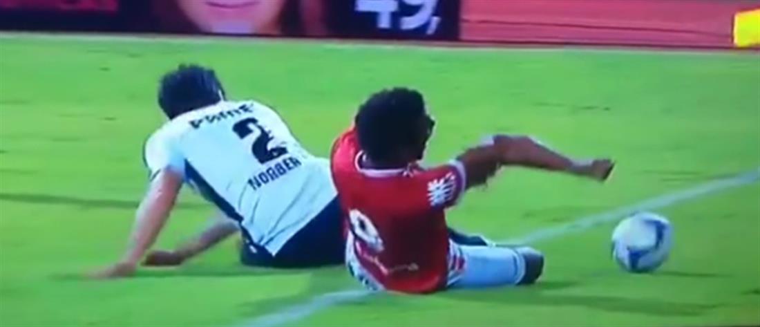 Βίντεο-σοκ: ποδοσφαιριστής “διαλύει” το χέρι του, ενώ κάνει τάκλιν (σκληρές εικόνες)