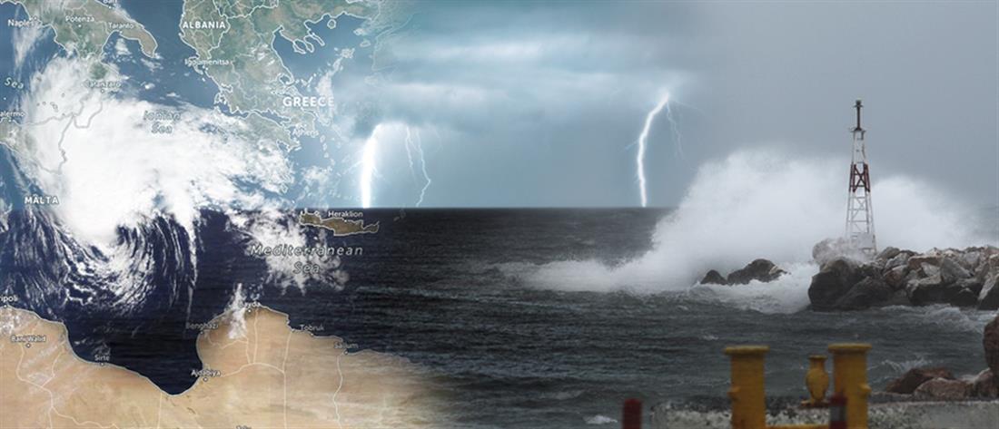 “Ιανός”: Στο “έλεος” του μεσογειακού κυκλώνα η χώρα 