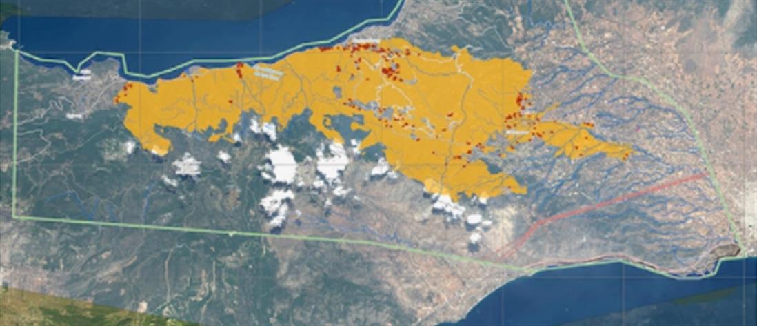 Φωτιά στα Γεράνεια Όρη: Στάχτη χιλιάδες στρέμματα - Drone αποτυπώνει την τεράστια καταστροφή (βίντεο)