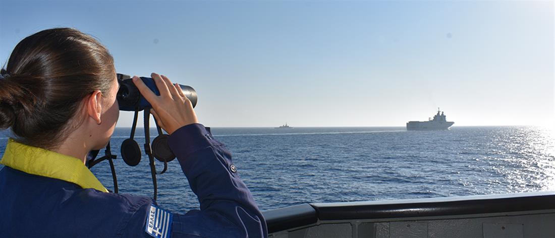 Γαλλικό πολεμικό πλοίο και μαχητικά αεροσκάφη έφθασαν στην Κρήτη