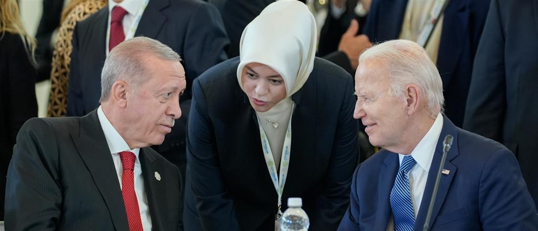 G7: Ερντογάν και Μπάιντεν έκαναν διάλογο “στο πόδι”