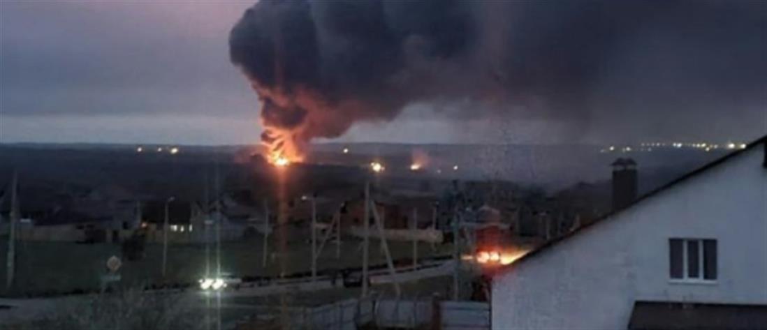 Ρωσία - Μπιέλγκοροντ: εκρήξεις και φωτιά σε αποθήκη πυρομαχικών (εικόνες)
