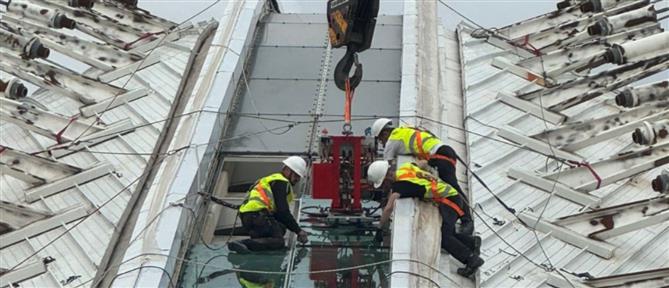ΟΑΚΑ: Ξεκίνησε η αποκατάσταση του εμβληματικού στεγάστρου του Ολυμπιακού Ποδηλατοδρομίου