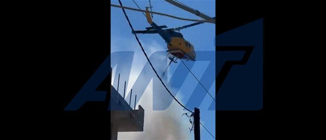 Ηράκλειο: Σε ύφεση η πυρκαγιά στην αποθήκη ξυλείας