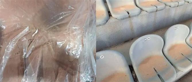 Απαράδεκτες εικόνες στο Παγκρήτιο: Καθίσματα γεμάτα σκόνη προκαλούν έντονη δυσαρέσκεια