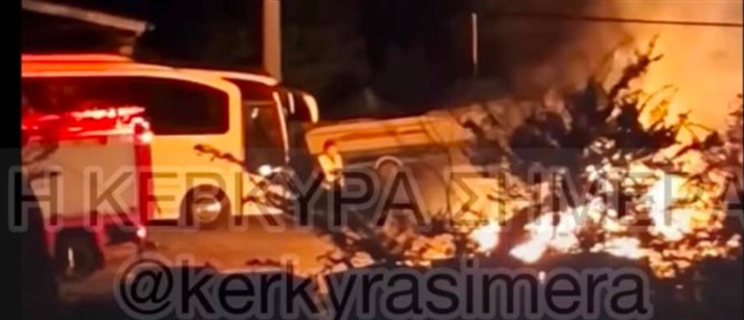 Κέρκυρα: Φωτιά σε απορριμματοφόρο… από αναμμένα κάρβουνα! (εικόνες)