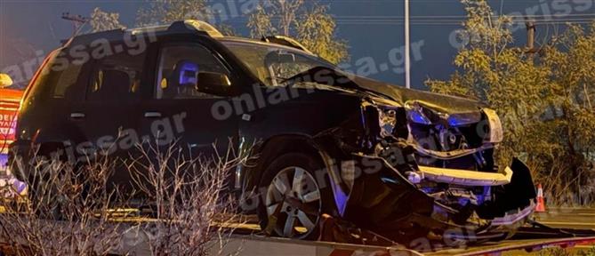 Τροχαίο στη Λάρισα: Μετωπική σύγκρουση με τραυματίες