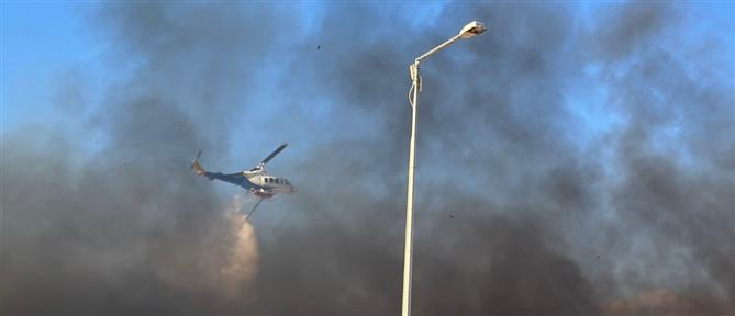 Πυρκαγιά ξέσπασε σε σωρούς σκουπιδιών στον Άγιο Νικόλαο (εικόνες)