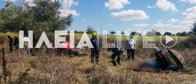 Ηλεία: Εργατικό ατύχημα με τρακτέρ - Σοβαρά τραυματίας ο αγρότης που το οδηγούσε (εικόνες)