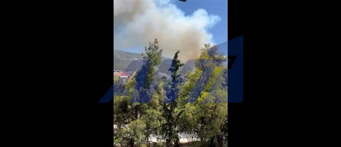 Φωτιά στην Πολυτεχνειούπολη: Άνοιξε η Περιφερειακή Υμηττού