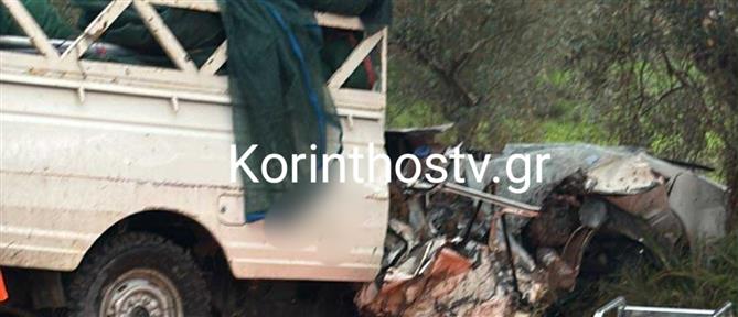 Τροχαίο δυστύχημα στη Κορινθία με ένα νεκρό και δύο σοβαρά τραυματίες (εικόνες)