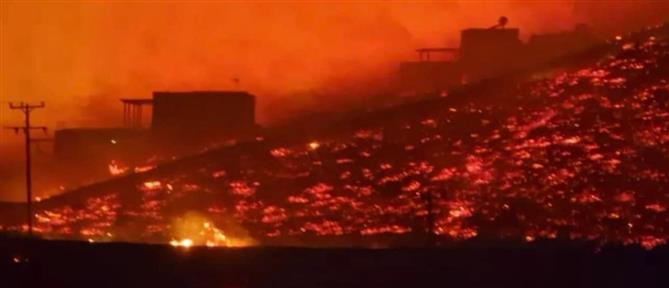 Φωτιά στη Σέριφο: Πύρινο μέτωπο χιλιομέτρων και εκκενώσεις οικισμών (εικόνες)