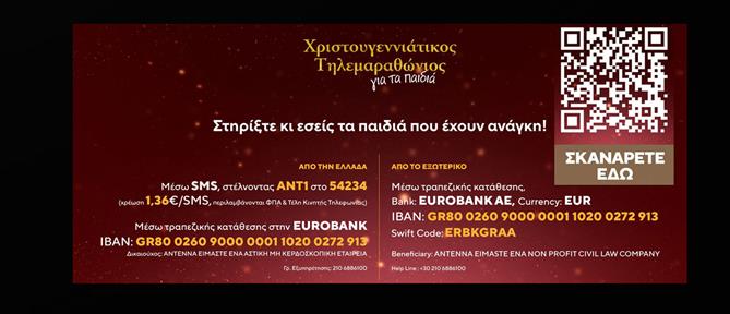 Ο Χριστουγεννιάτικος Τηλεμαραθώνιος Αλληλεγγύης ΑΝΤ1 για τα παιδιά