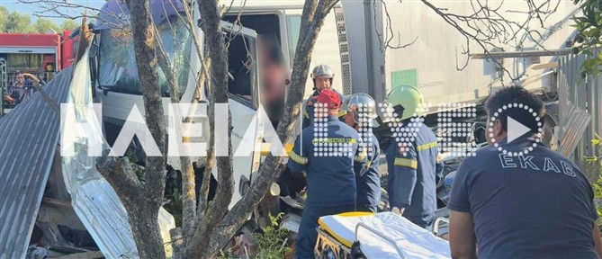 Ξέφρενη πορεία φορτηγού στην Ηλεία: Οδηγός εγκλωβίστηκε μετά από τσίμπημα εντόμου