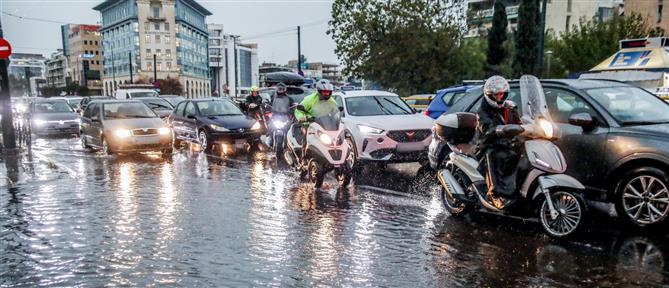 Κακοκαιρία Byron: Αποκαταστάθηκε η κυκλοφορία των οχημάτων σχεδόν σε όλη την Αττική