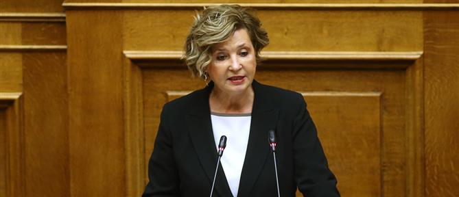 Όλγα Γεροβασίλη: Η πολιτική δεν ασκείται ούτε με ύβρεις, ούτε με χυδαίους υπαινιγμούς