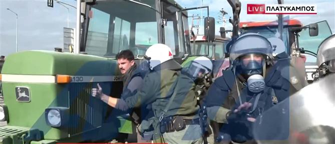 Αγροτικές κινητοποιήσεις: Σε τρεις συλλήψεις προχώρησε η αστυνομία στον Πλατύκαμπο Λάρισας
