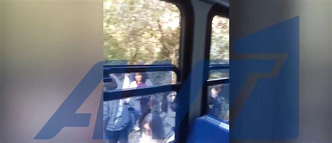 Βλάβη στον Οδοντωτό: Βίντεο ντοκουμέντο από τους εγκλωβισμένους επιβάτες σε απόκρημνο σημείο