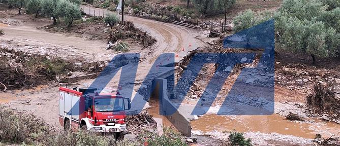 Η “Cassandra” χτυπά την Αιτωλοακαρνανία: Κλειστή η παλιά Εθνική Οδός (εικόνες)