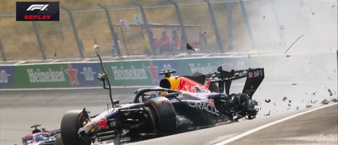 F1: Τρομακτικό ατύχημα για τον Φερστάπεν (βίντεο)
