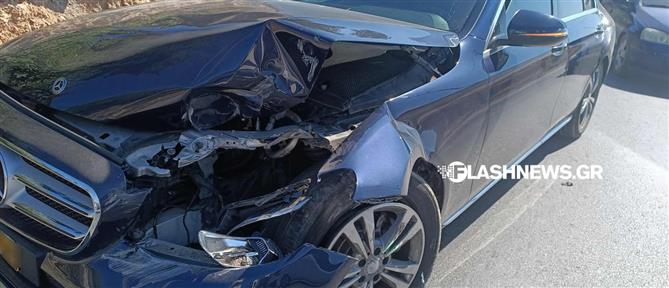 Τροχαίο ατύχημα στα Χανιά: Ταξί συγκρούστηκε με φορτηγό