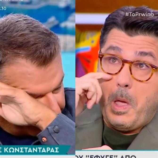 "Λύγισαν" on air Γιώργος Λιάγκας και Λάμπρος Κωνσταντάρας: "Ο πατέρας μου κόλλησε μικρόβιο στο νοσοκομείο και πέθανε…"