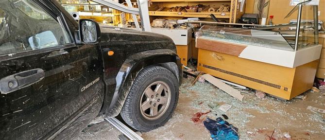 Τροχαίο δυστύχημα στην Κω: Τζιπάκι μπούκαρε μέσα σε φούρνο (εικόνες)