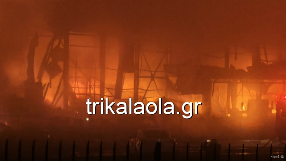 Τρίκαλα - Πυρκαγιά