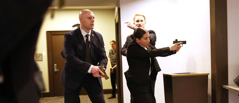 τραμπ - δεξιωση