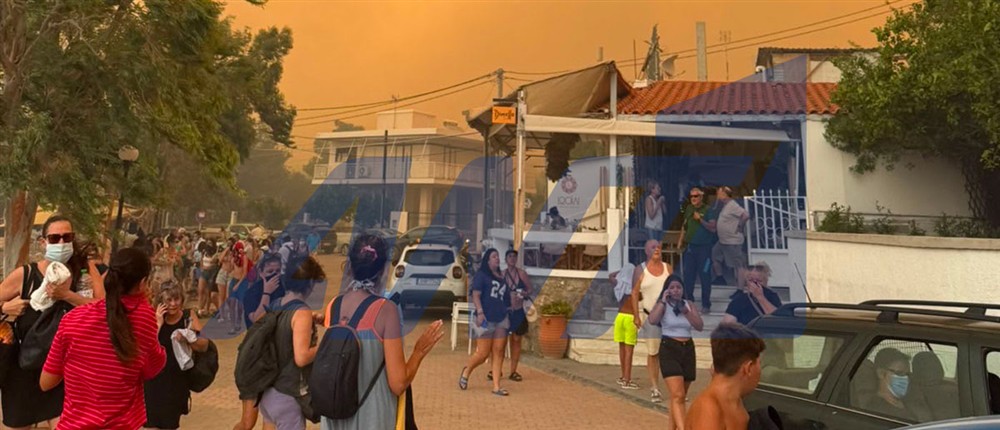 Φωτιά στη Βοιωτία: Εκκένωση από θαλάσσης εγκλωβισμένων Φωτιά στη Βοιωτία: Εκκένωση από θαλάσσης εγκλωβισμένων