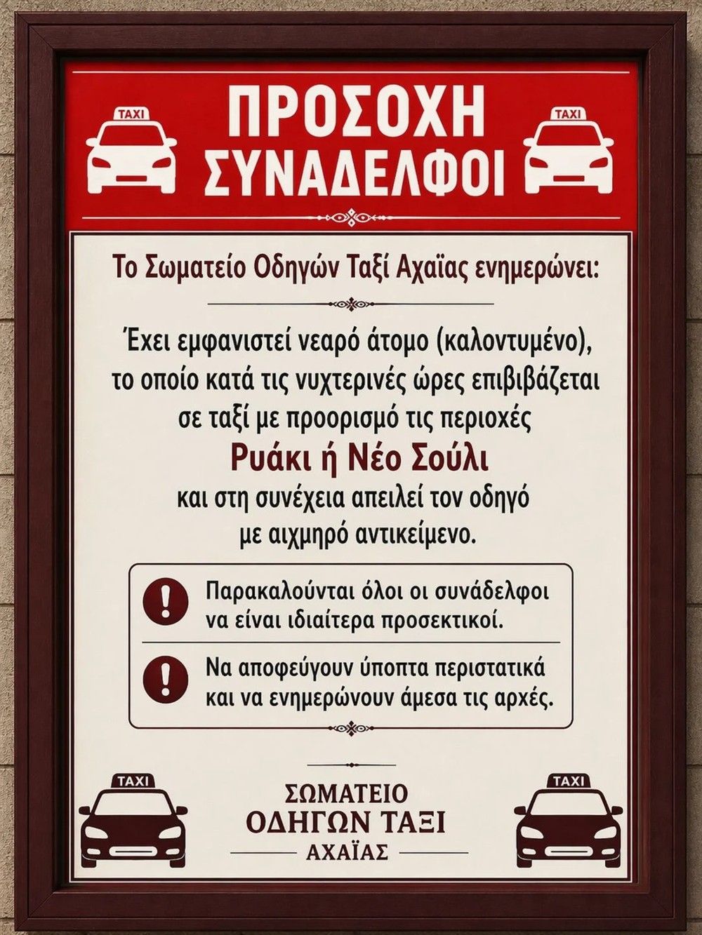 ταξί - Πάτρα