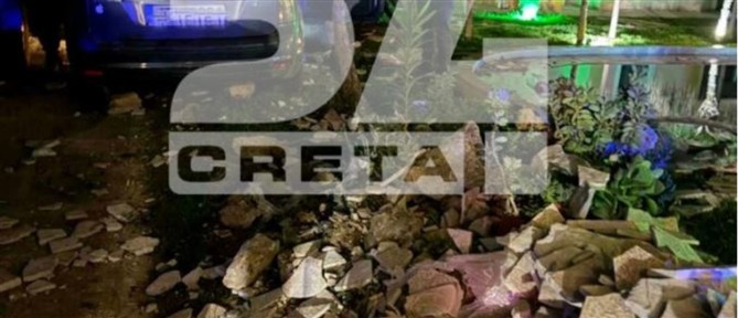 Χανιά: Αυτοκίνητο "εισέβαλε" σε ενοικιαζόμενο κατάλυμα και παρέσυρε ότι βρήκε μπροστά του