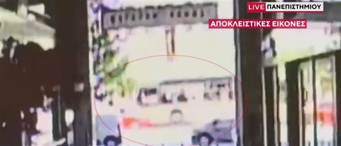 Πανεπιστημίου: Βίντεο ντοκουμέντο από την στιγμή της πρόσκρουσης του τρόλεϊ στο λεωφορείο
