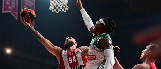 Ολυμπιακός – Παναθηναϊκός: Στα “κόκκινα” το ντέρμπι της Euroleague