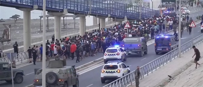 Μεταναστευτική κρίση στη Θέουτα: Κρύβονται σε σήραγγες για να μην επιστρέψουν στο Μαρόκο