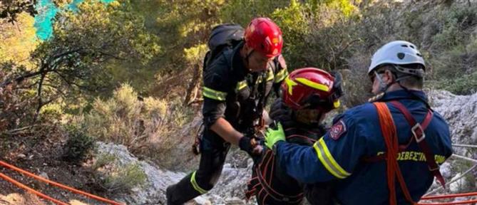Κέρκυρα: Επιχείρηση διάσωσης για γυναίκα σε γκρεμό (βίντεο)