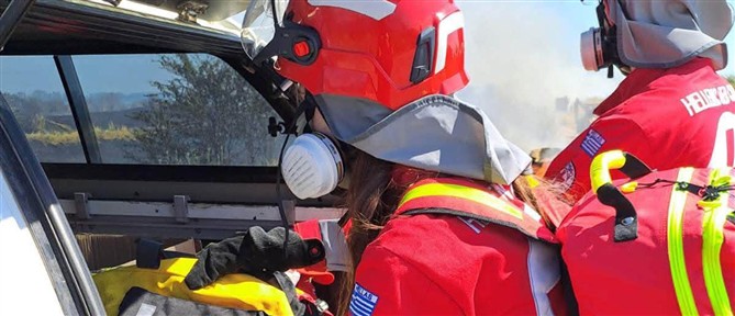 Ο Ελληνικός Ερυθρός Σταυρός στην πρώτη γραμμή στα πύρινα μέτωπα σε Θεσσαλονίκη, Ρόδο και Οινόη Αττικής
